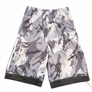 Adidas Men's Black and Gray Camo Athletic Shorts